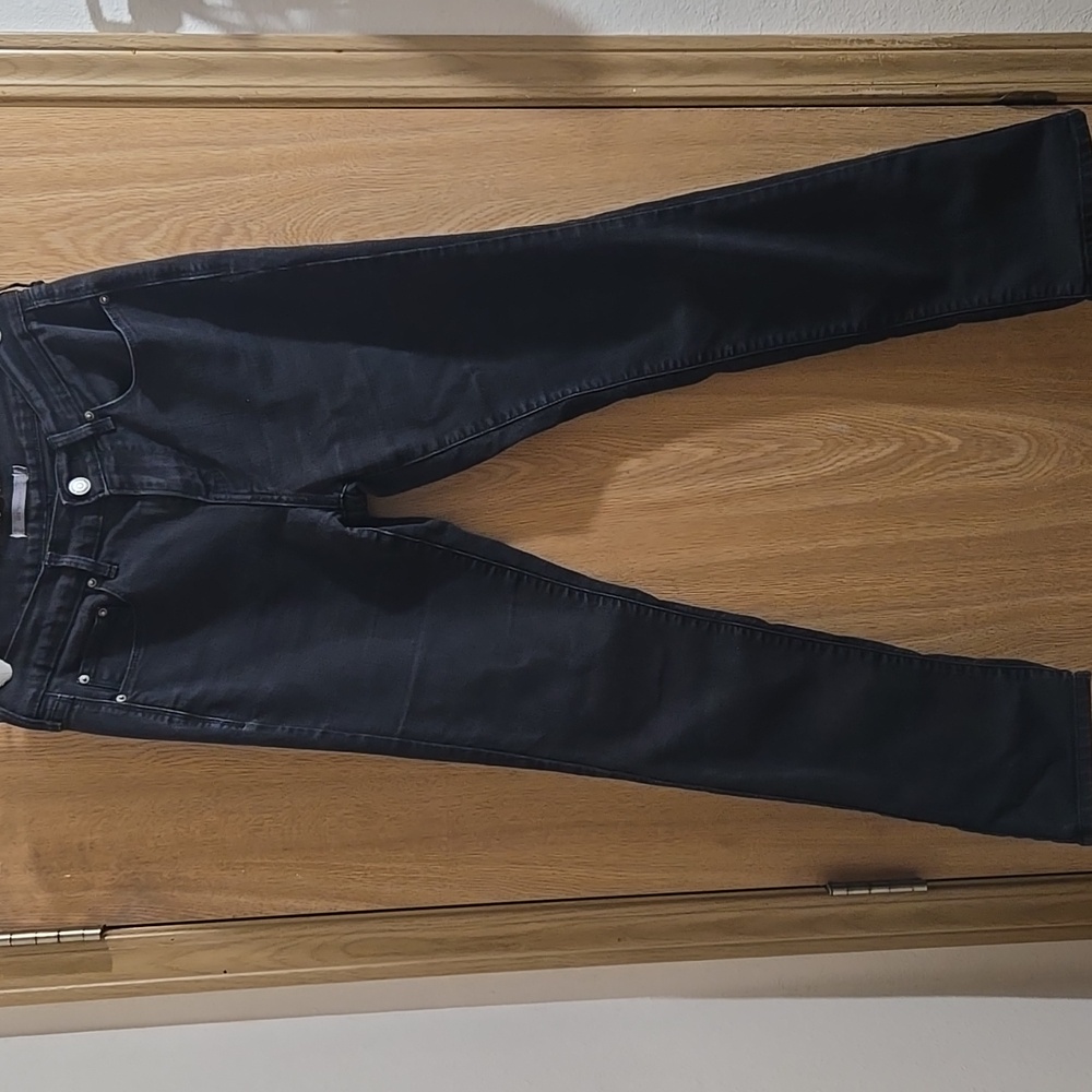 Vintage Levi's 505 Washed Black Syraight Leg Jeans Y2K Grunge Denim Minimalist - Picture 6 of 13